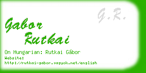 gabor rutkai business card